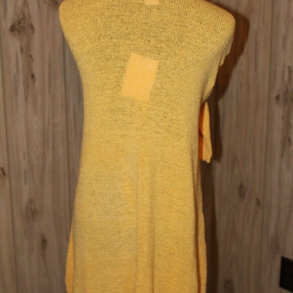 c.l.o.t.h.e.s. Bright, One Button, Yellow, Pull-on Sweater Cardigan 3X, NWT's - Picture 10 of 12